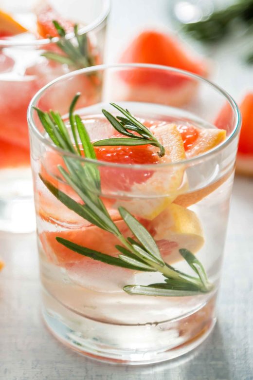 Summer refreshing drink and ingredients
